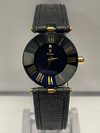 H. Stern Rare Ladies Size Sapphire Blue & 18K Yellow Gold Watch- $15K APR w/COA! APR57