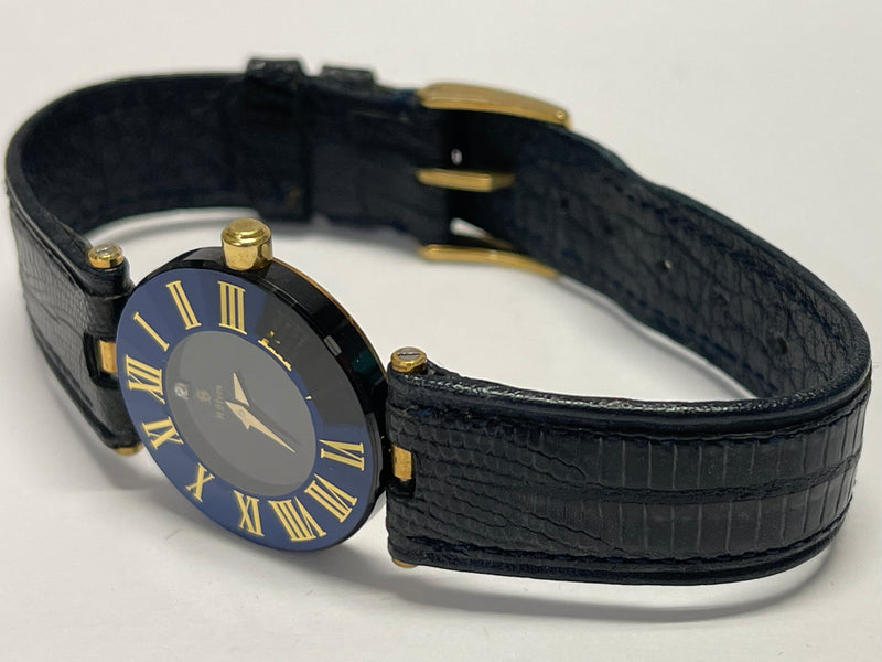 H. Stern Rare Ladies Size Sapphire Blue & 18K Yellow Gold Watch- $15K APR w/COA! APR57