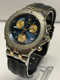 KRIEGER Unisex Limited Split Second Jumbo Chronograph Date Watch- $10K APR w/COA APR57