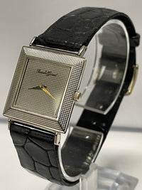 BUECHE GIROD Square Case Ultra Thin 18K White Gold Unisex Watch - $16K APR w/COA APR 57