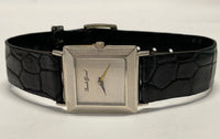 BUECHE GIROD Square Case Ultra Thin 18K White Gold Unisex Watch - $16K APR w/COA APR 57