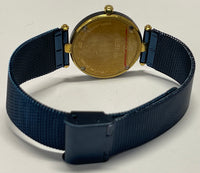 H. STERN Blue Sapphire w/Gold Roman Numbers Bezel Unisex Watch- $16K APR w/ COA! APR57