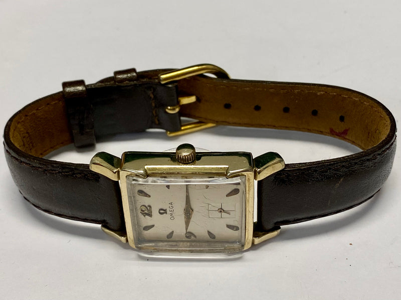 OMEGA 14K Gold-Filled Vintage circa 1940s Wristwatch - $6K APR Value w/ CoA! APR 57