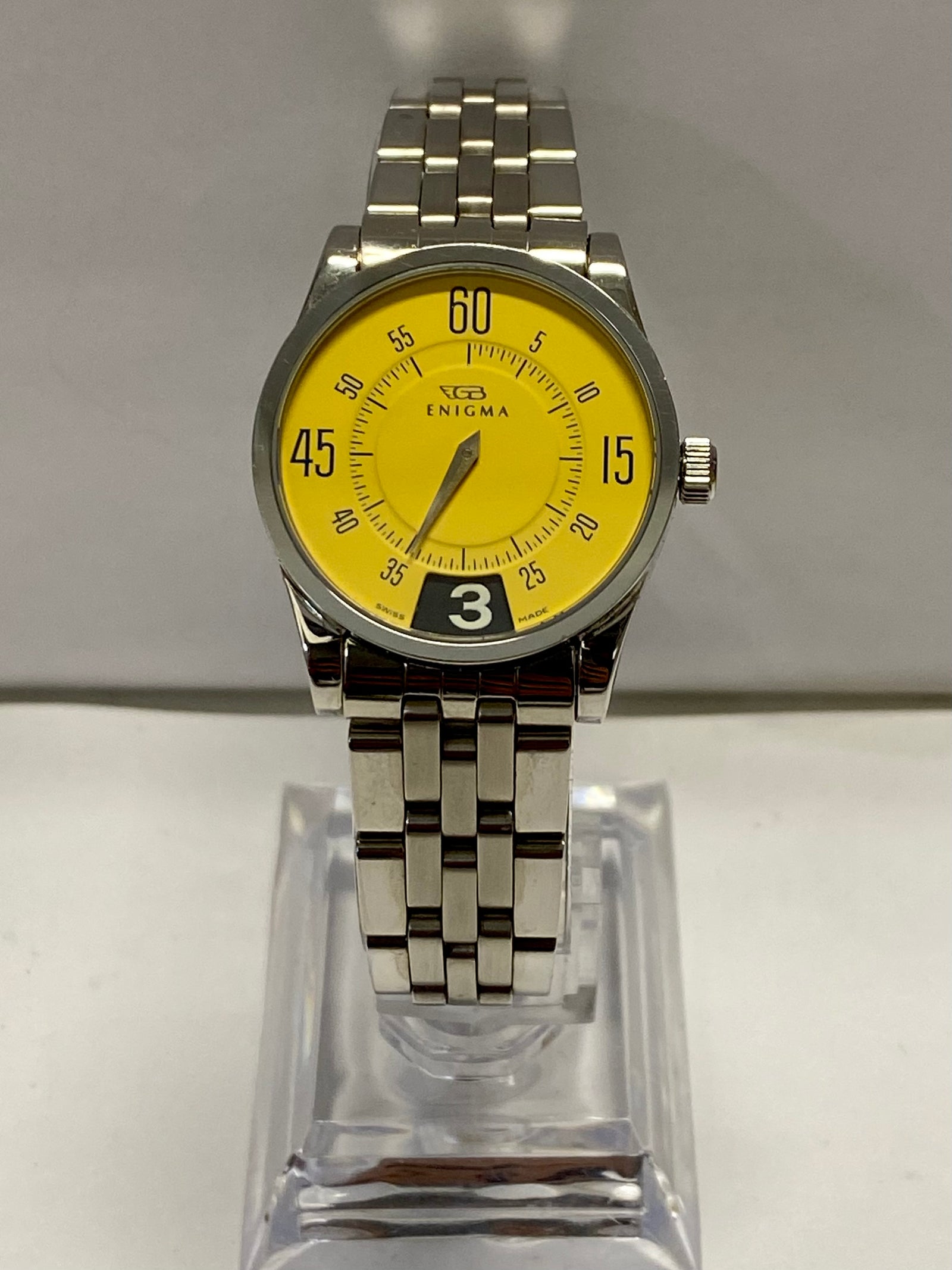 BVLGARY Enigma By Gianni Bulgari SS Unisex Very Unique Watch 8K APR