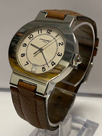 CHAUMET Special Stainless Steel Shape Date Feature Men's Watch- $6,5K APR w/COA! APR57