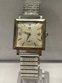 OMEGA Beautiful White Gold w/Square Case Vintage Men's Watch  - $10K APR w/ COA! APR 57