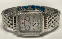 MICHELE Chronograph Date w/Mother Of Peal & Diamonds Unisex Watch- $5K APR w/COA APR57