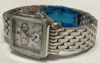 MICHELE Chronograph Date w/Mother Of Peal & Diamonds Unisex Watch- $5K APR w/COA APR57