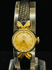 TISSOT VINTAGE RARE SOLID YELLOW GOLD MECHANICAL LADIES WATCH - $8K APR w/ COA!