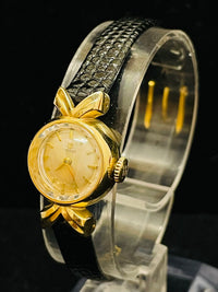 TISSOT VINTAGE RARE SOLID YELLOW GOLD MECHANICAL LADIES WATCH - $8K APR w/ COA!