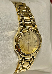 Concord Saratoge 18K YG Ladies Wrist Watch with Date Feature - $20K APR w/ COA!! APR57