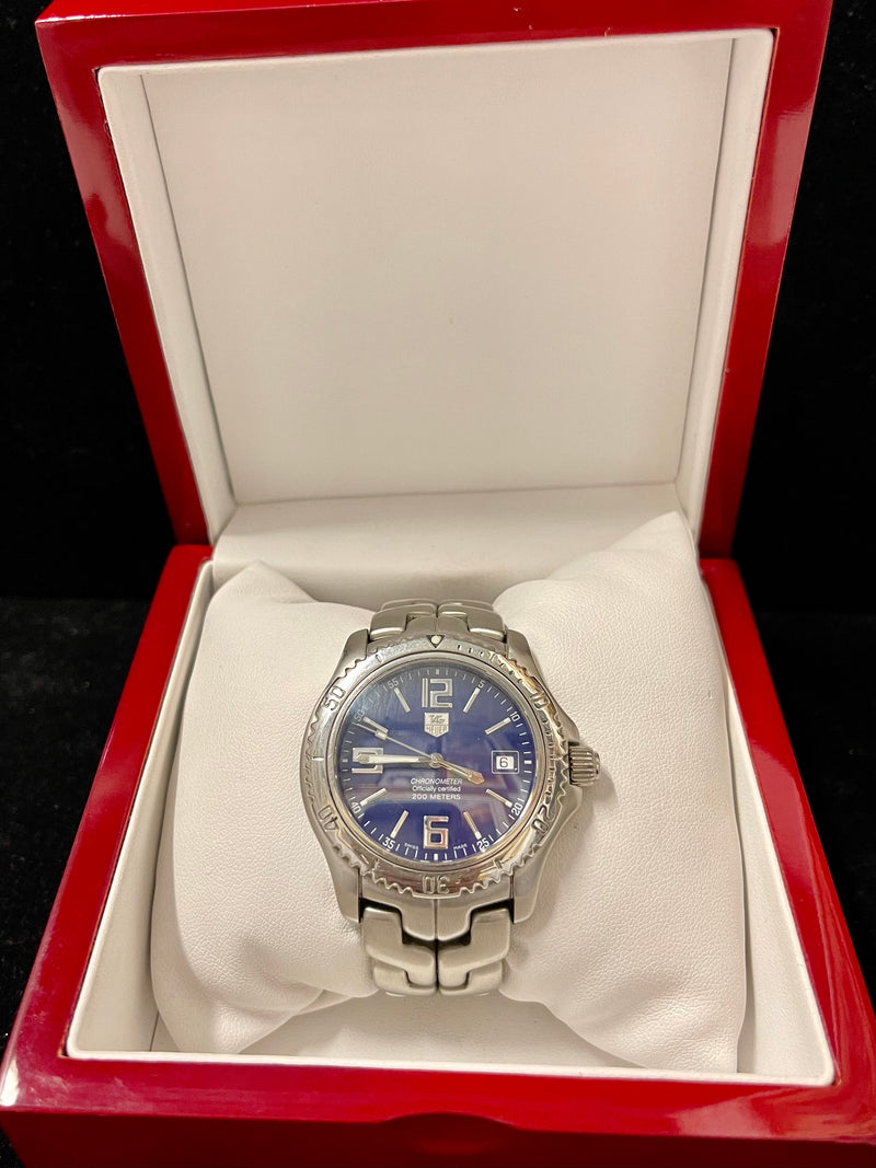 Tag Heuer Chronometer Automatic Beautiful Blue Dial Mens Watch - $8K APR w/ COA! APR 57