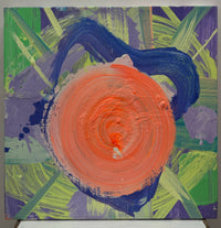 "Brendan Cass" OOAK Abstract Contemporary Art, Orange Dot - $25K APR w/CoA APR 57