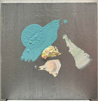 "Brendan Cass" OOAK Abstract Contemporary Art, Silver/Blue - $25K APR w/CoA APR 57