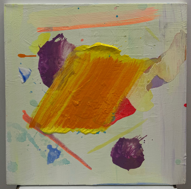 "Brendan Cass" OOAK Abstract Contemporary Art, Orange - $25K APR w/CoA APR 57
