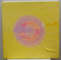 "Brendan Cass" OOAK Abstract Contemporary Art, Light Pink Dot - $28K APR w/ CoA! APR 57