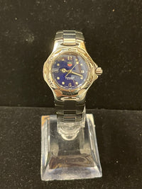 Tag Heuer Professional SS w/ Rare Sapphire Dial Ladies Watch - $4.5K APR w/ COA! APR 57