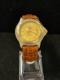 Tag Heuer Professional  SS Men's Watch w/ Unique Gold Tone Dial - $5K APR w/ COA APR 57