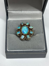 FASCINATING ANTIQUE DESIGNER YELLOW GOLD OPAL RING - $15k  APR w/ CoA! APR57