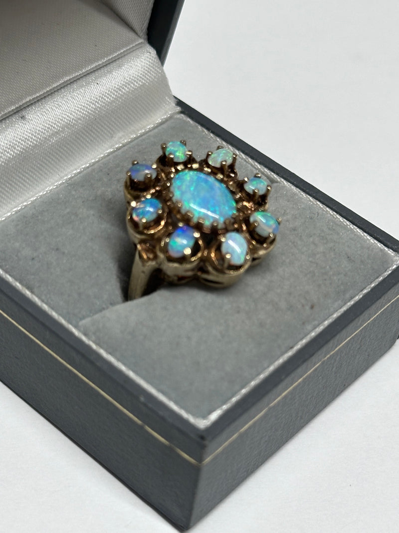 FASCINATING ANTIQUE DESIGNER YELLOW GOLD OPAL RING - $15k  APR w/ CoA! APR57