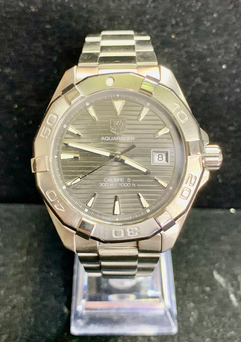 Tag Heuer Aquaracer Claibre 5 Engraved Dial SS Men's Wristwatch- $7K APR w/ COA! APR 57