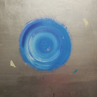 OOAK Abstract Contemporary Art,Silver_Blue ,Brendan Cass - $80K APR w/ CoA! APR57