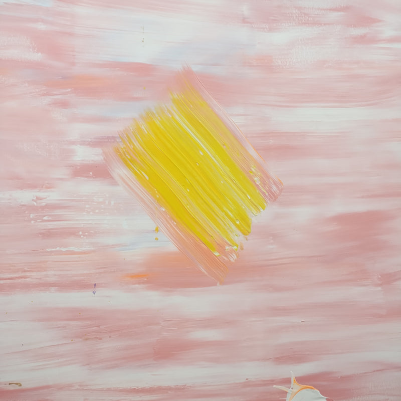 OOAK Abstract Contemporary Art (pink /yellow) ,Brendan Cass - $80K APR w/ CoA! APR57