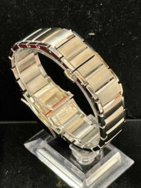 Montblanc Unique Rectangular Tank Platinum Dial SS Unisex Watch- $7K APR w/ COA! APR 57