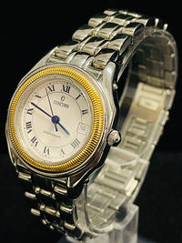 CONCORD STEEPLECHASE QUARTZ STAINLESS STEEL & YG WOMEN'S WATCH - $6K APR w/ COA! APR57