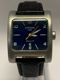 LOCMAN Date Aluminum Case w/ Unique Blue Dial Rare Men's Watch - $3K APR w/ COA! APR57