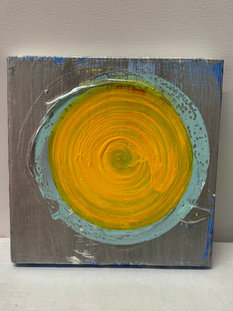 “Brendan Cass” OOAK Abstract Contemporary Art, Yellow Dot - $23K APR w/CoA APR57