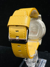 FACOMARINE CHRONOGRAPH YELLOW DIAL MEN'S STAINLESS STEEL WATCH- $6K APR w/ COA! APR57