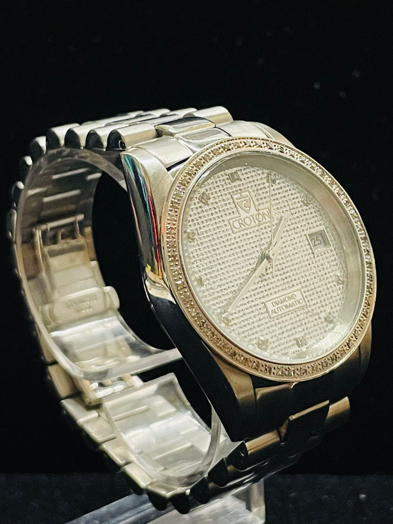 Croton automatic diamond clearance watch