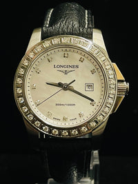 LONGINES JUMBO CHRONOGRAPH MEN'S DIAMONDS STAINLESS STEEL WATCH- $8K APR w/ COA! APR57