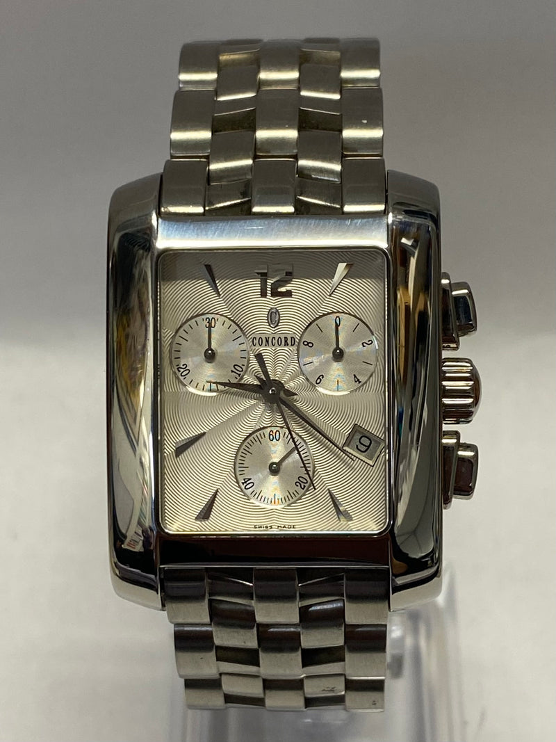 Concord Bright & Beautiful Stainless Steel Tank Style Watch - $7.5K APR w/ COA!! APR57