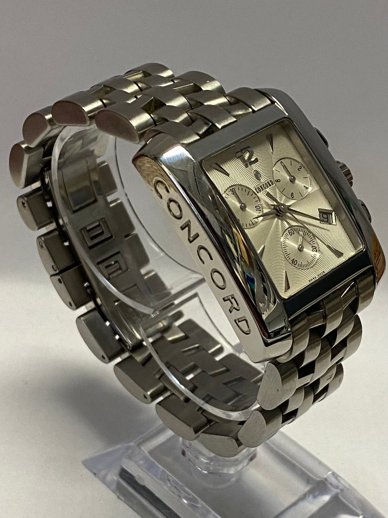 Concord Bright & Beautiful Stainless Steel Tank Style Watch - $7.5K APR w/ COA!! APR57