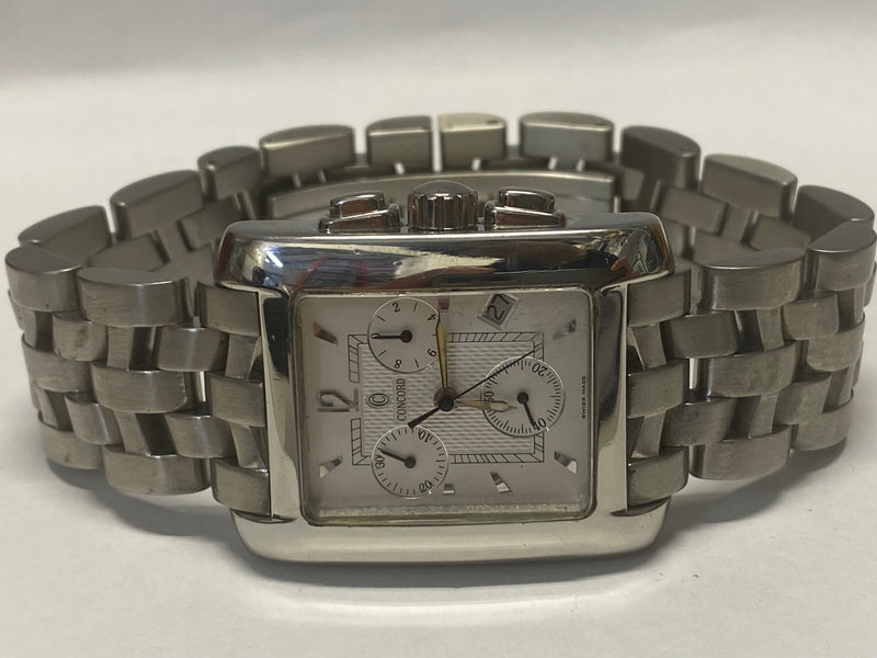 CONCORD Immensely Beautiful Stainless Steel Chronograph Watch- $7.5K APR w/ COA! APR57