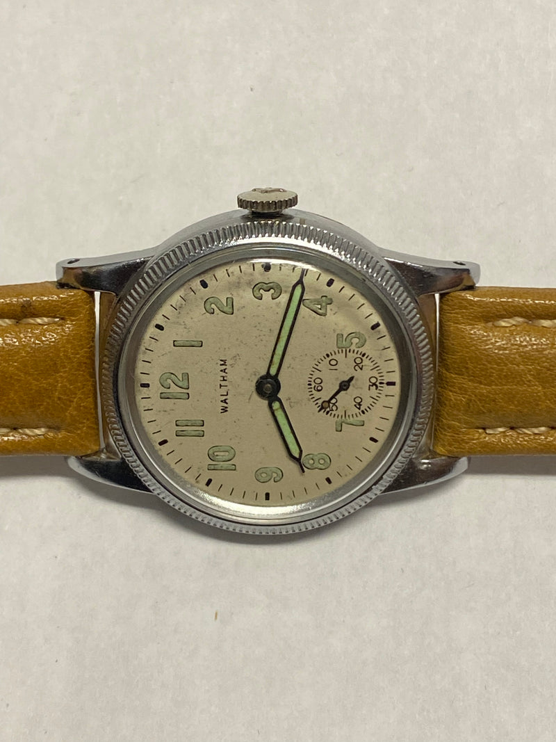 WALTHAM Unique Military Style Vintage C. 1940's Unisex Watch - $6K APR