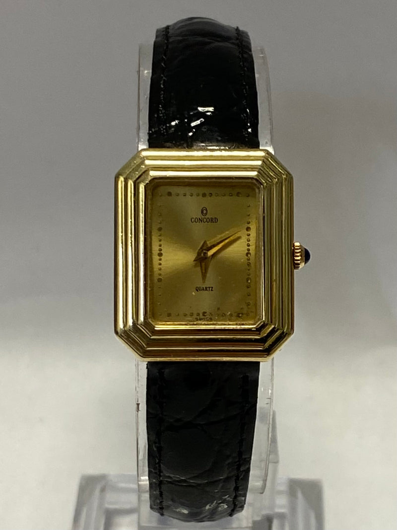 CONCORD Ultra Thin 18K Yellow Gold Beautiful Design Ladies Watch- $10K APR w/COA APR57