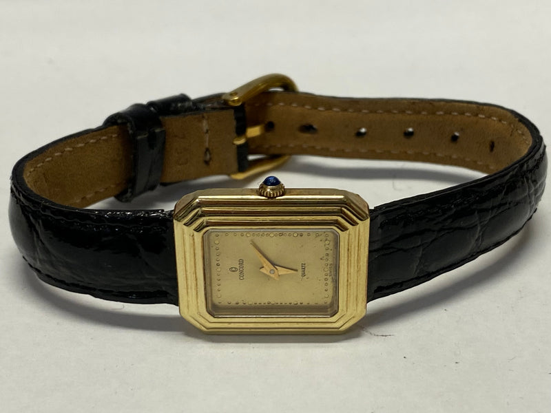 CONCORD Ultra Thin 18K Yellow Gold Beautiful Design Ladies Watch- $10K APR w/COA APR57