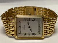 Concord Beautiful & Solid 14K Yellow Gold Tank Style Wristwatch $16K APR w/ COA! APR57