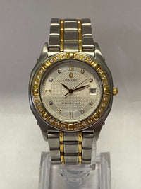 CONCORD Unique Date Steel & Gold w/Diamonds Set Ladies Watch - $13K APR w/ COA!! APR57