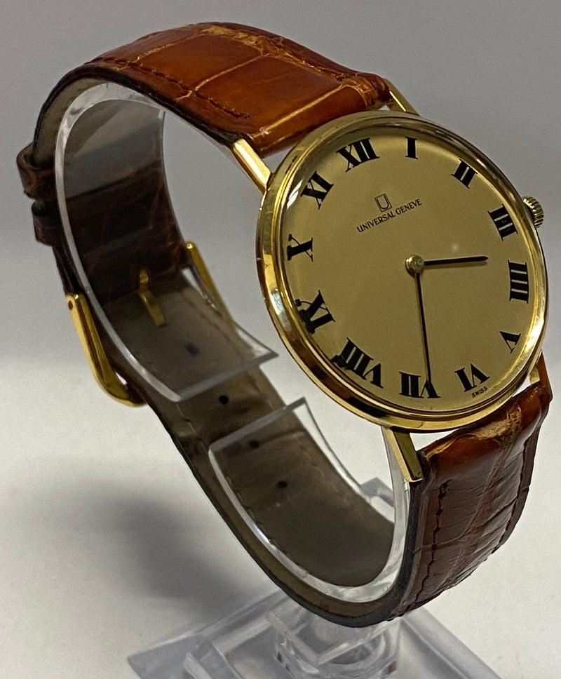 UNIVERSAL GENEVE Beautiful 18K YG Art Deco Style Unisex Watch - $15K APR w/ COA! APR57