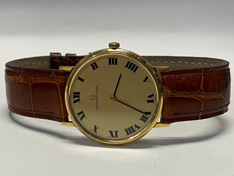 UNIVERSAL GENEVE Beautiful 18K YG Art Deco Style Unisex Watch - $15K APR w/ COA! APR57