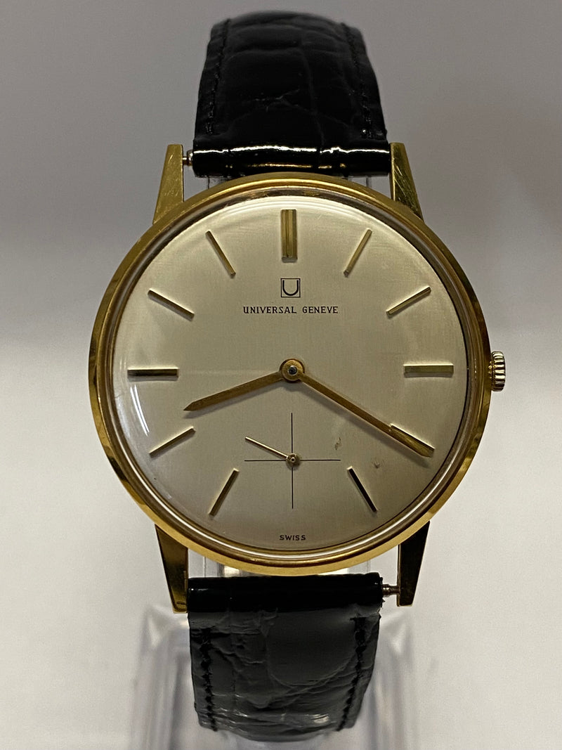 UNIVERSAL GENEVE Classic 18K Yellow Gold Design Unisex Watch 15K AP