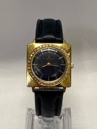 UNIVERSAL GENEVE Square 18K Yellow Gold Case w/Diamonds Watch - $20K APR w/ COA! APR57