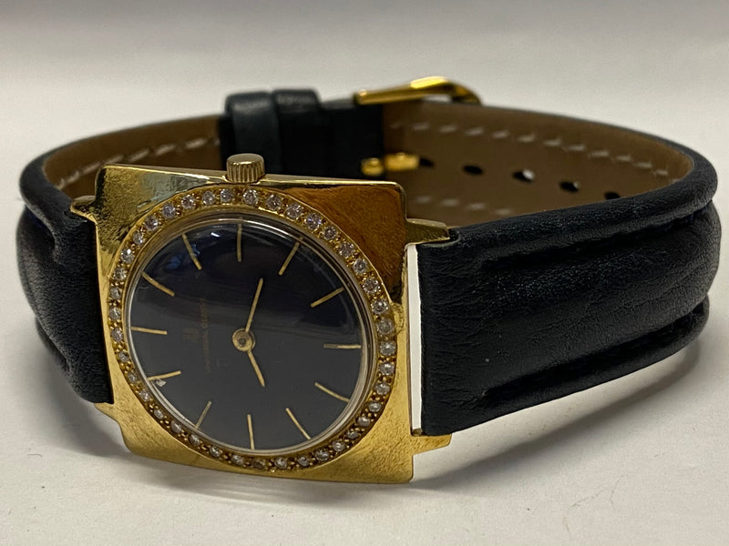 UNIVERSAL GENEVE Square 18K Yellow Gold Case w/Diamonds Watch - $20K APR w/ COA! APR57