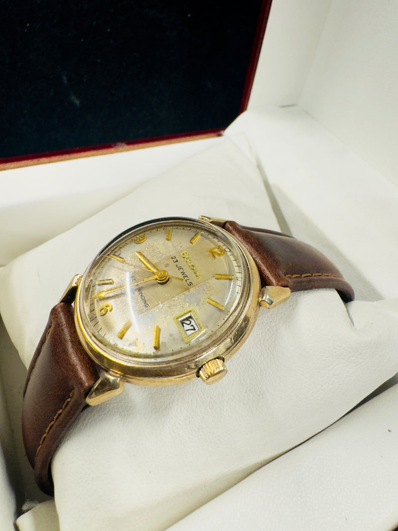 Bulova Vintage 1950s Military Style Gold Tone Men's WristWatch- $6.5K APR w/ COA APR57