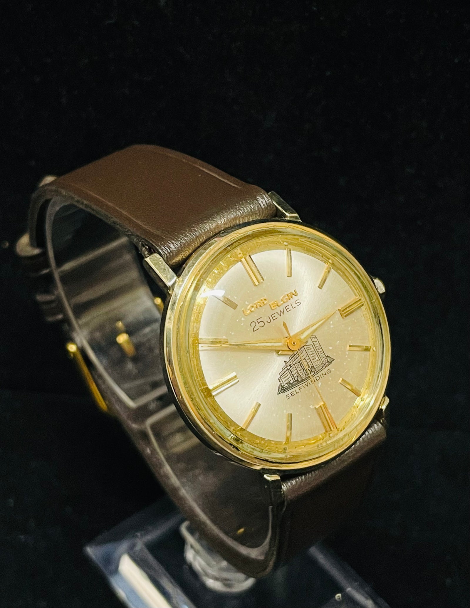 LORD ELGIN VINTAGE 1960 S SELF WINDING FROM BUILDERS CLUB WATCH 5K A