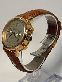 POLJOT Solid Rose Gold Men's Watch With Exhibition Caseback - $20K APR w/ COA!!! APR 57